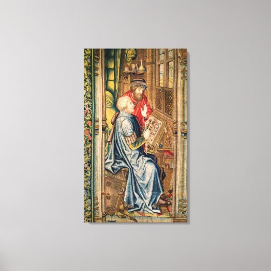 Ein Skript, das ein Konto schreibt Leinwanddruck (Vorderseite)