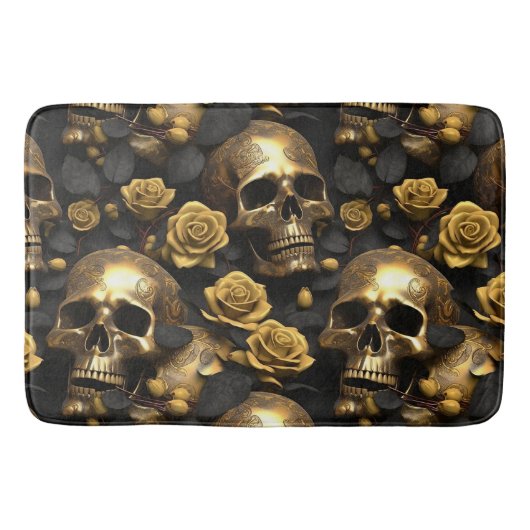Ein Skull und Rose Serie Design 8 Badematte (Vorderseite)