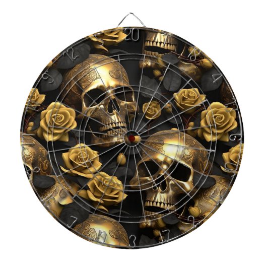 Ein Skull und Rose Serie Design 8 Dartscheibe (vorne)