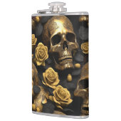Ein Skull und Rose Serie Design 8 Flachmann (Links)