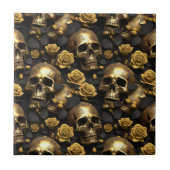 Ein Skull und Rose Serie Design 8 Fliese (Vorderseite)
