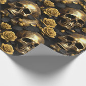 Ein Skull und Rose Serie Design 8 Geschenkpapier (Ecke)