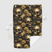 Ein Skull und Rose Serie Design 8 Golfhandtuch (Insitu)
