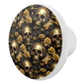 Ein Skull und Rose Serie Design 8 Keramikknauf (Rechts)