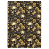 Ein Skull und Rose Serie Design 8 Klemmbrett (Rückseite)
