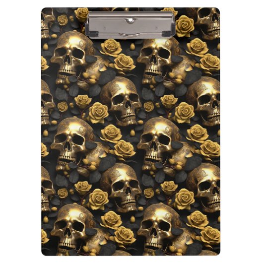 Ein Skull und Rose Serie Design 8 Klemmbrett (Vorderseite)