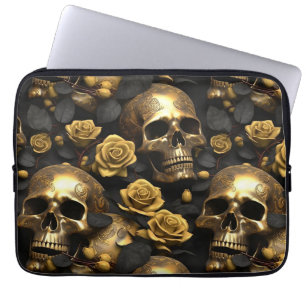 Ein Skull und Rose Serie Design 8 Laptopschutzhülle