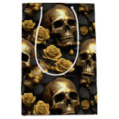 Ein Skull und Rose Serie Design 8 Mittlere Geschenktüte (Vorderseite)