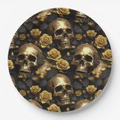 Ein Skull und Rose Serie Design 8 Pappteller (Vorderseite)