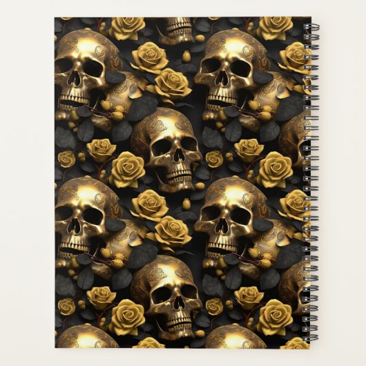 Ein Skull und Rose Serie Design 8 Planer (Rückseite)