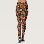 Ein Skull und Rose Serie Design 9 Leggings (Rückseite)