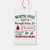 Ein skurriles Weihnachtsgeschenk vom Nordpol Geschenkanhänger (Vorderseite)