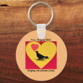 Ein Slogan, um eine positive psychische Gesundheit Schlüsselanhänger (Vorderseite)