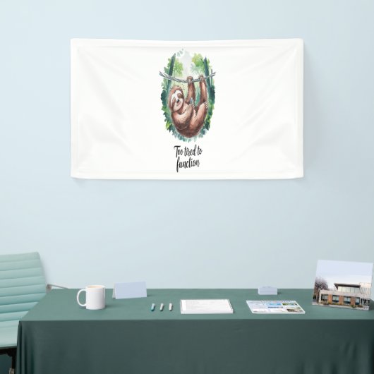 Ein Sloth Wild Animal müde Banner (Messeveranstaltung)