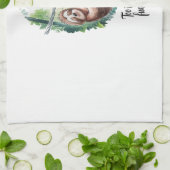 Ein Sloth Wild Animal müde Geschirrtuch (Gefaltet)