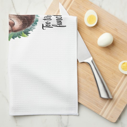 Ein Sloth Wild Animal müde Geschirrtuch (Viertel Falte)