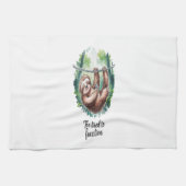 Ein Sloth Wild Animal müde Geschirrtuch (Horizontal)