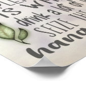 Ein Sloth's Wisdom Motivierend Quotes 14x11 Poster (Ecke)