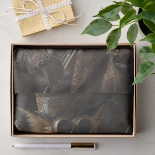 Ein Sly Fox, der Violine spielt Seidenpapier (Geschenk)