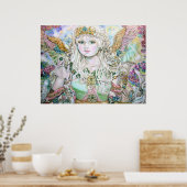 Ein smaragdgrüner Engel. Poster (Küche)