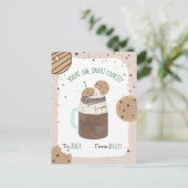 Ein Smart Cookie Crazy Milkshake Kids Valentine Postkarte (Stehend Vorderseite)
