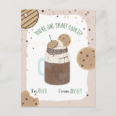 Ein Smart Cookie Crazy Milkshake Kids Valentine Postkarte (Vorderseite)