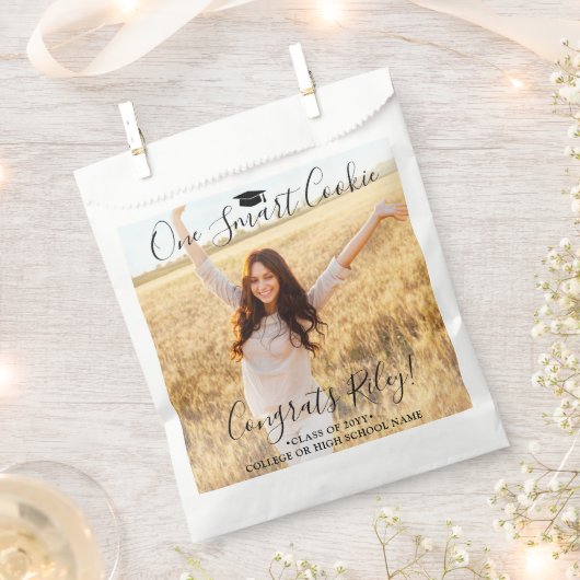 Ein Smart Cookie Elegantes Script Einfaches Foto F Geschenktütchen (Ausgeschnitten)