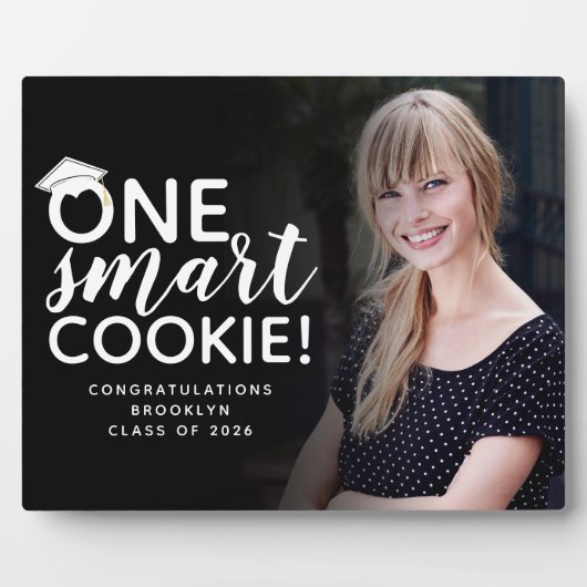 Ein Smart Cookie Foto Abschluss Fotoplatte (Vorderseite)