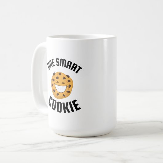 ein Smart Cookie Kaffeetasse (Vorderseite Links)