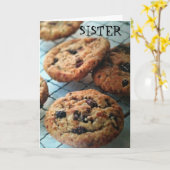 EIN SMART COOKIE SISTER BIRTHTAG KARTE (Gelbe Blume)