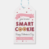 Ein Smart-Cookie-Valentinstag Geschenkanhänger (Vorderseite)