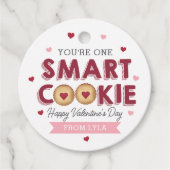 Ein Smart-Cookie-Valentinstag Geschenkanhänger (Vorderseite)