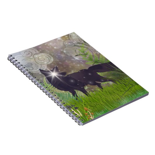 Ein Smattering der Sterne: Celestial Fox Notebook Notizblock (Rechte Seite)