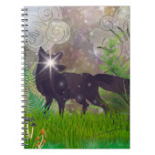 Ein Smattering der Sterne: Celestial Fox Notebook Notizblock (Vorderseite)