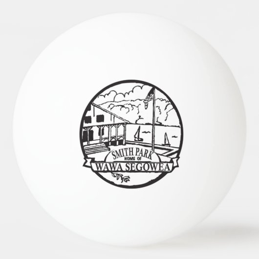 Ein Smith-Park Ping pong Ball! Tischtennisball (Vorderseite)
