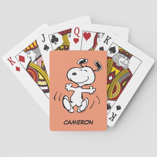 Ein Snoopy Happy Dance Playing Cards Spielkarten (Rückseite)