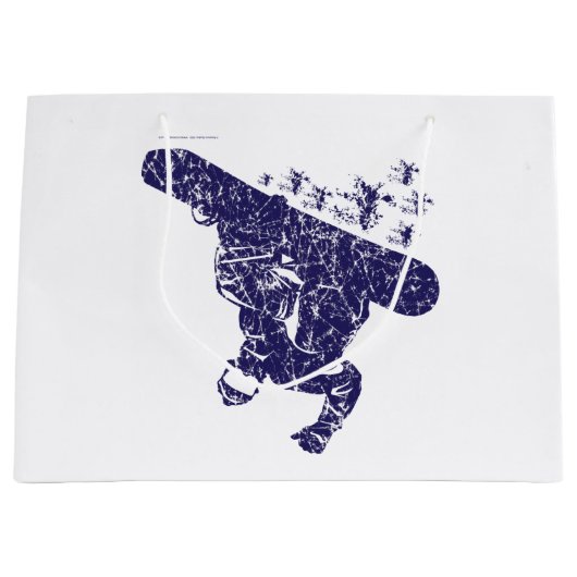 Ein Snowboarder-Catxchi Große Geschenktüte (Vorderseite)