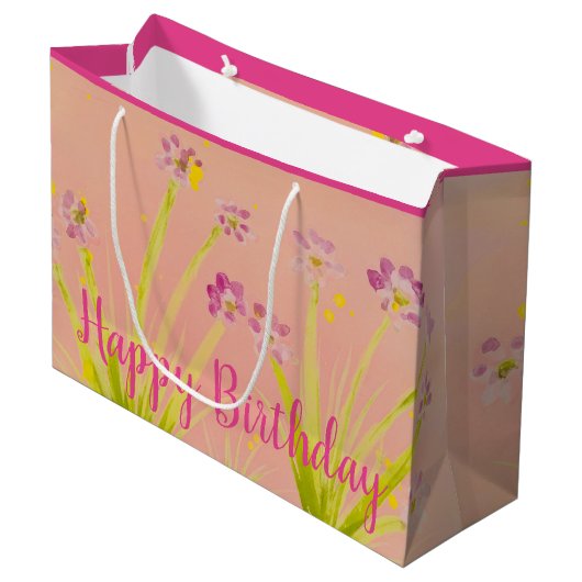 Ein so schönes gemustertes große geschenktüte (Vorderseite Schrägansicht)