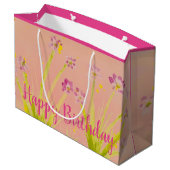 Ein so schönes gemustertes große geschenktüte (Rückseite Schrägansicht)