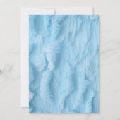 Ein Soft Boho Bear Blue Cube Begrüßung Baby Boy Du Einladung (Rückseite)