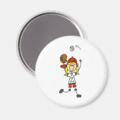 Ein Softball-Magnet Magnet (Vorderseite/Rückseite)