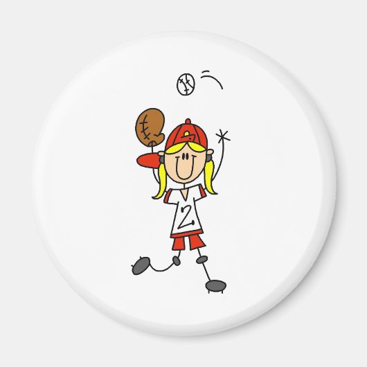 Ein Softball-Magnet Magnet (Vorne)