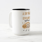 Ein Software-Entwickler-Albtraum niedlicher Fehler Zweifarbige Tasse (Vorderseite Links)