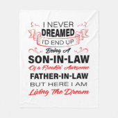 Ein Sohn im Gesetz zu sein Geschenk für deinen Soh Fleecedecke (Vorderseite)