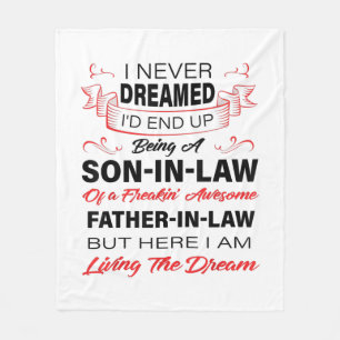 Ein Sohn im Gesetz zu sein Geschenk für deinen Soh Fleecedecke