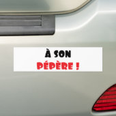 Ein Sohn pépère! Autoaufkleber (Auf Auto)