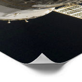 Ein Sojus-Raumfahrzeug, das von der Erde zurückgel Poster (Ecke)