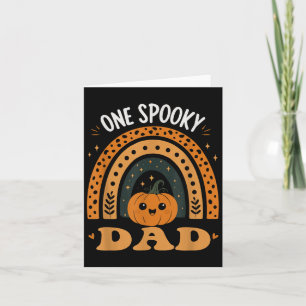 Ein Soky Dad Dad passendes Familien-Halloween-Kost Karte