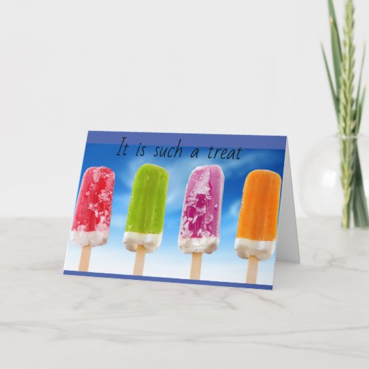 EIN SOLCHER **LECKEREI***, DER MIT "DICH" EINEN GE KARTE (Vorderseite)