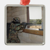Ein Soldat agiert als Oppositionstruppe Silbernes Ornament (Vorne)